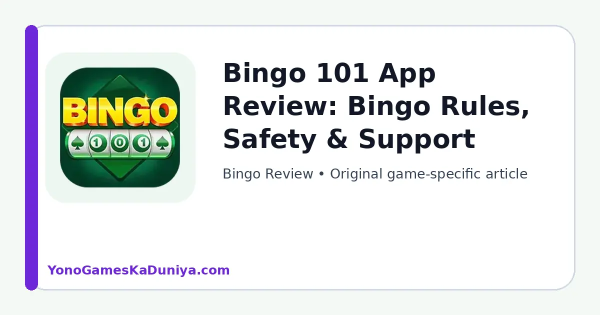 Bingo 101 Bingo Review featured article image