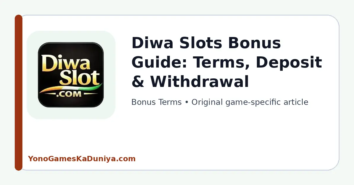 Diwa Slots Bonus Terms featured article image