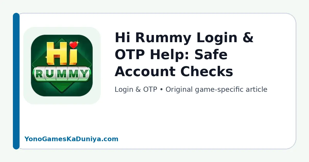 Hi Rummy Login & OTP featured article image