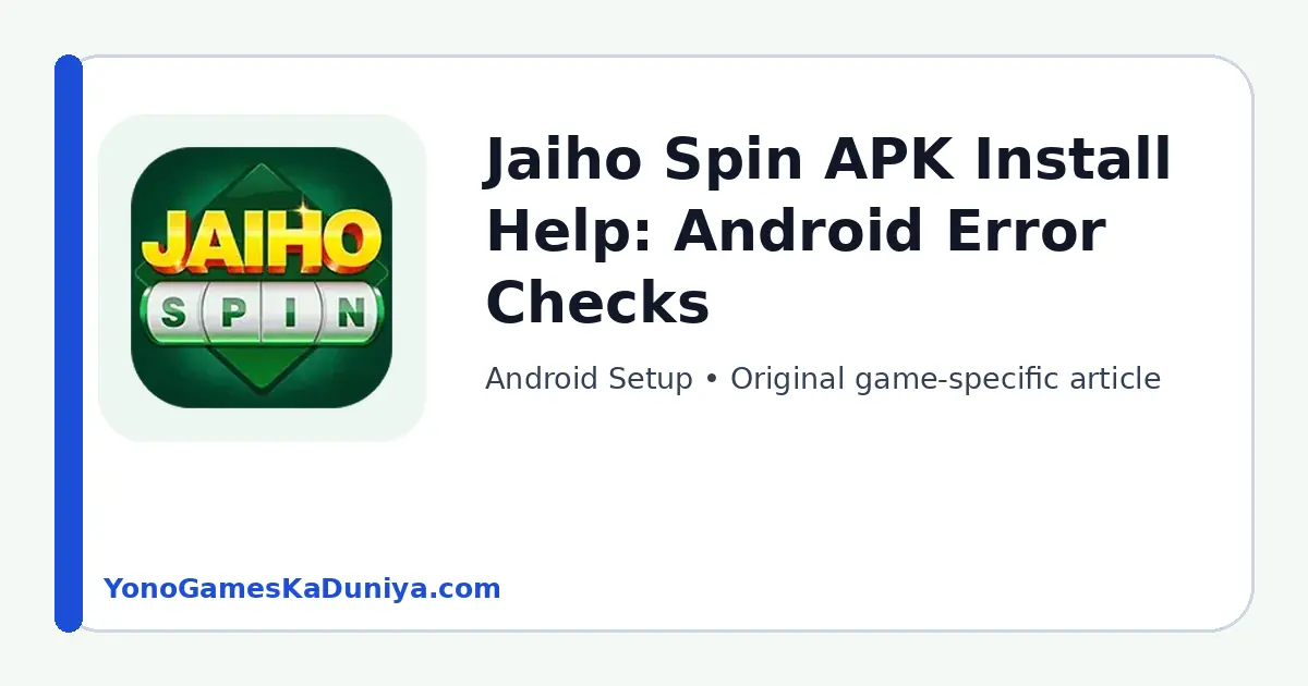 Jaiho Spin Android Setup featured article image