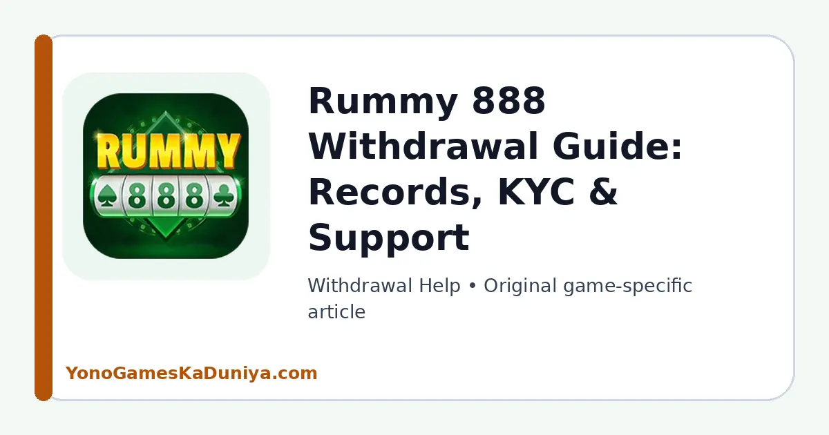Rummy 888 Withdrawal Help featured article image