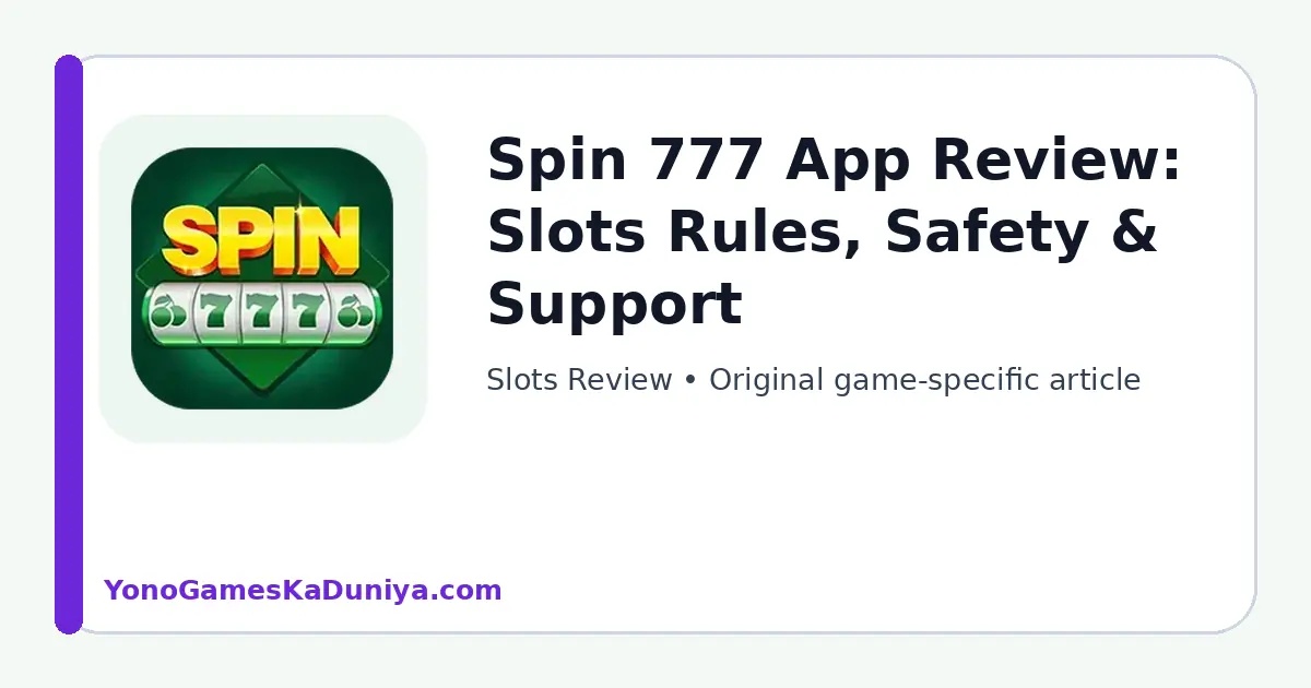 Spin 777 Slots Review featured article image
