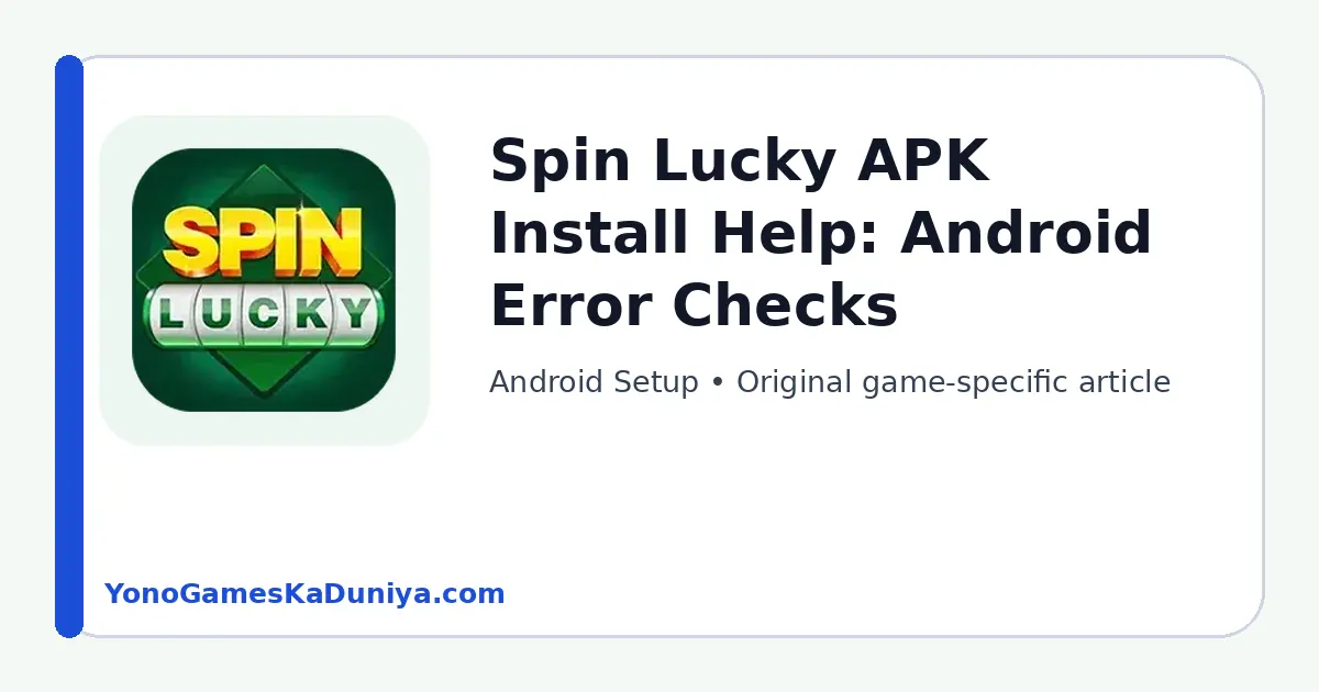 Spin Lucky Android Setup featured article image