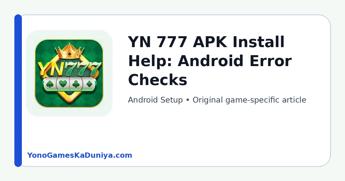 YN 777 Android Setup Android troubleshooting guide