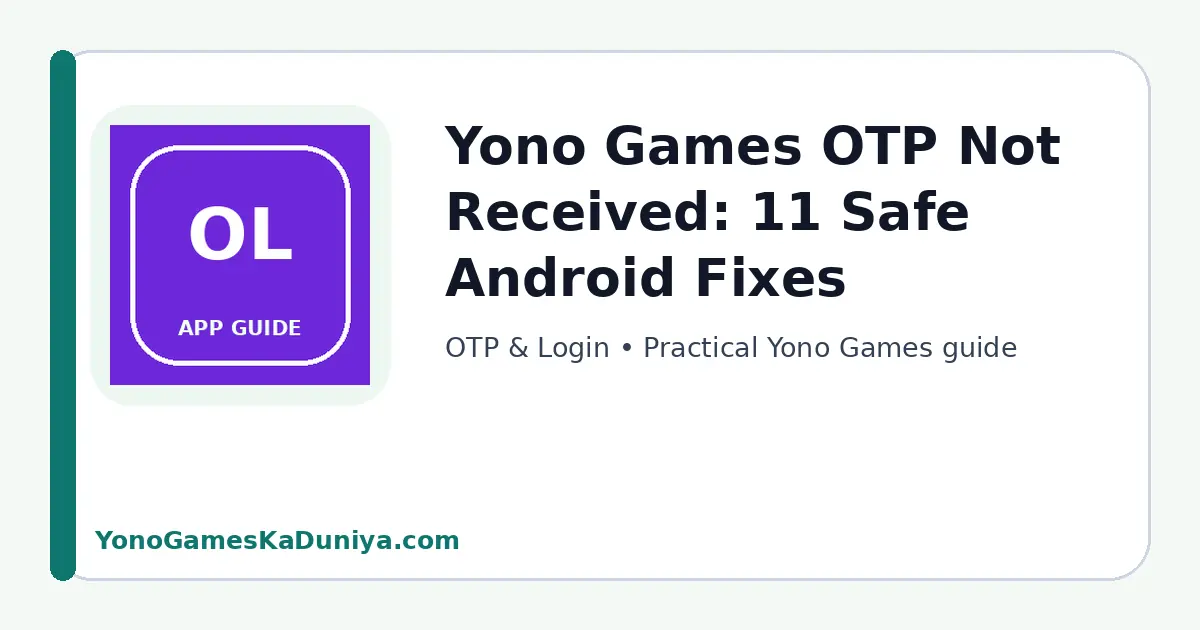 Yono Games OTP not received featured article image