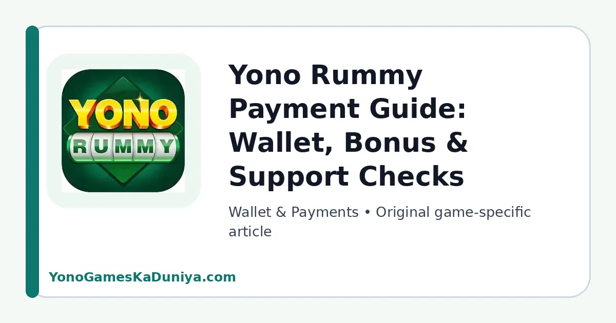 Yono Rummy Wallet & Payments featured article image